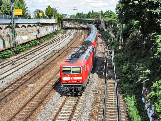 143 südlich des Bhf´s Ludwigsburg