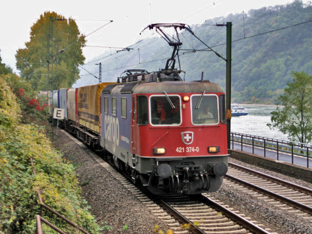 421 rechtsrheinische Strecke n&ouml;rdlich Lorchhausen