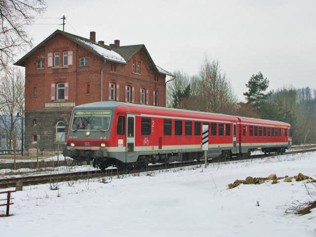 628/928 im Bhf Sigmaringendorf