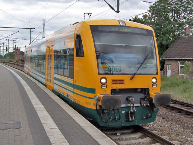VT 650 in Bhf Ludwigslust